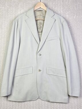Tommy Bahama Blazer Sport Coat Jacket Mens Medium Tencel/Wool Ivory